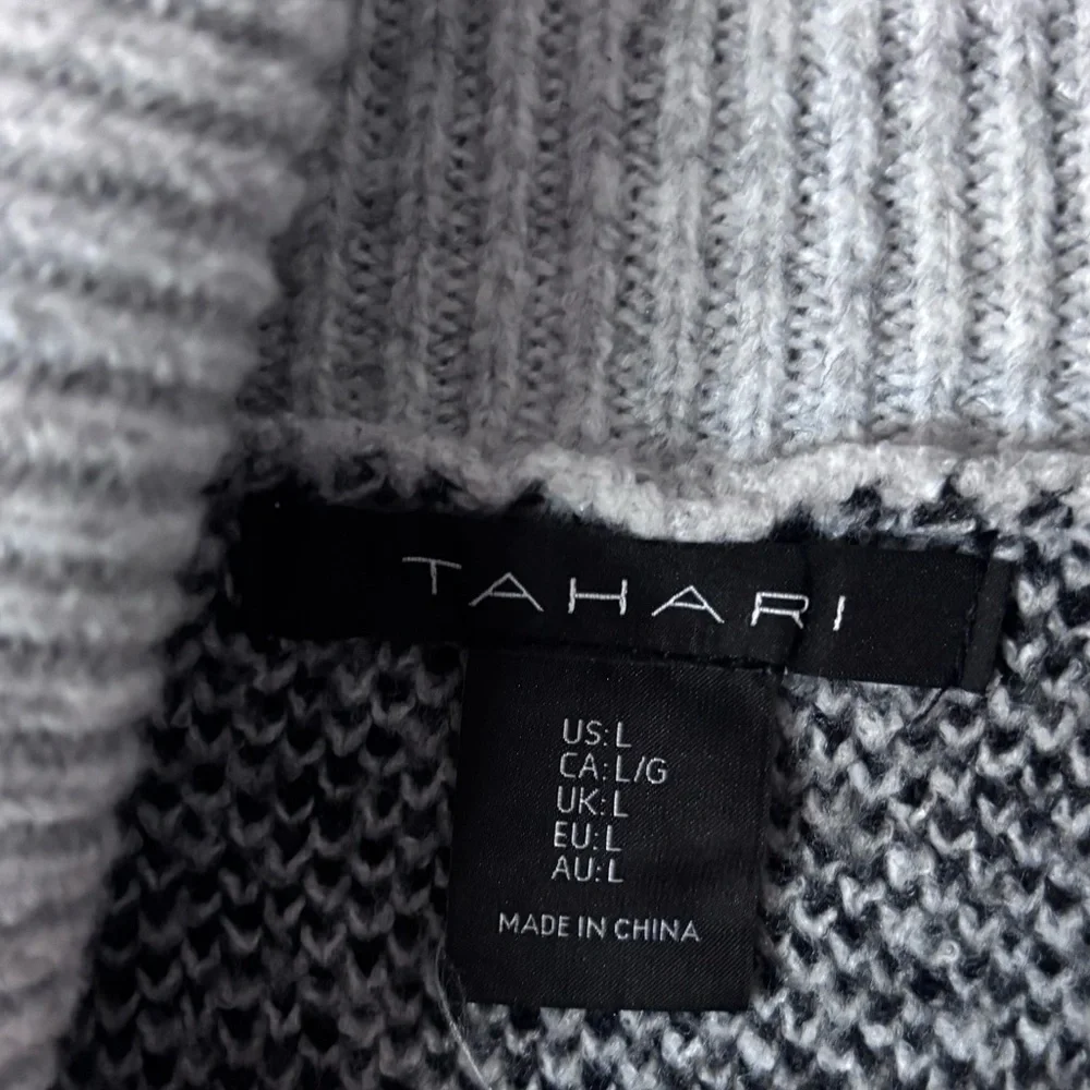Tahari Monochrome Cowl Neck Sweater - Picture 3 of 5